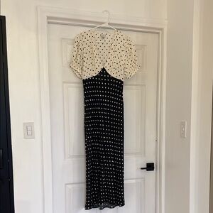 Polka Dot Black and White Dress